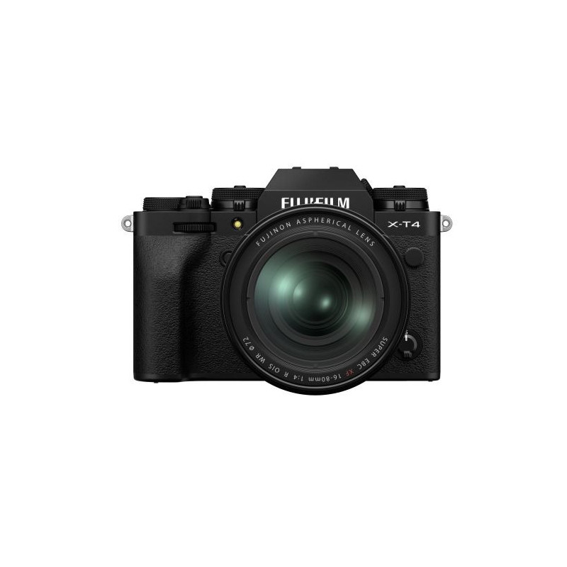 Appareil photo hybride Fujifilm X-T4 Noir + objectif XF 16-80mm f/4 noir