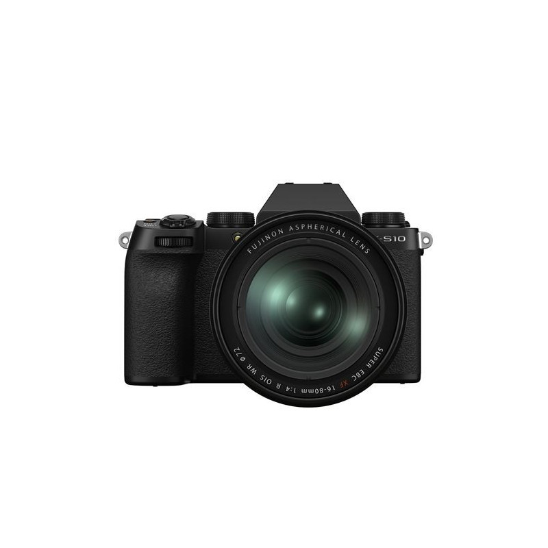 Appareil photo hybride Fujifilm X-S10 noir + XF 16-80mm f/4 R OIS WR