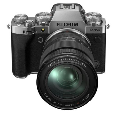 Appareil photo hybride Fujifilm X-T4 Argent + objectif XF 16-80mm f/4 noir