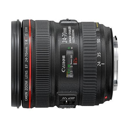 Objectif Reflex Canon EF 24-70mm f/4.0 L IS USM Noir