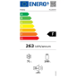 Refrigerateur congelateur en bas PROLINE PLC265WH Refrigerateur congelateur en bas PROLINE PLC265WH